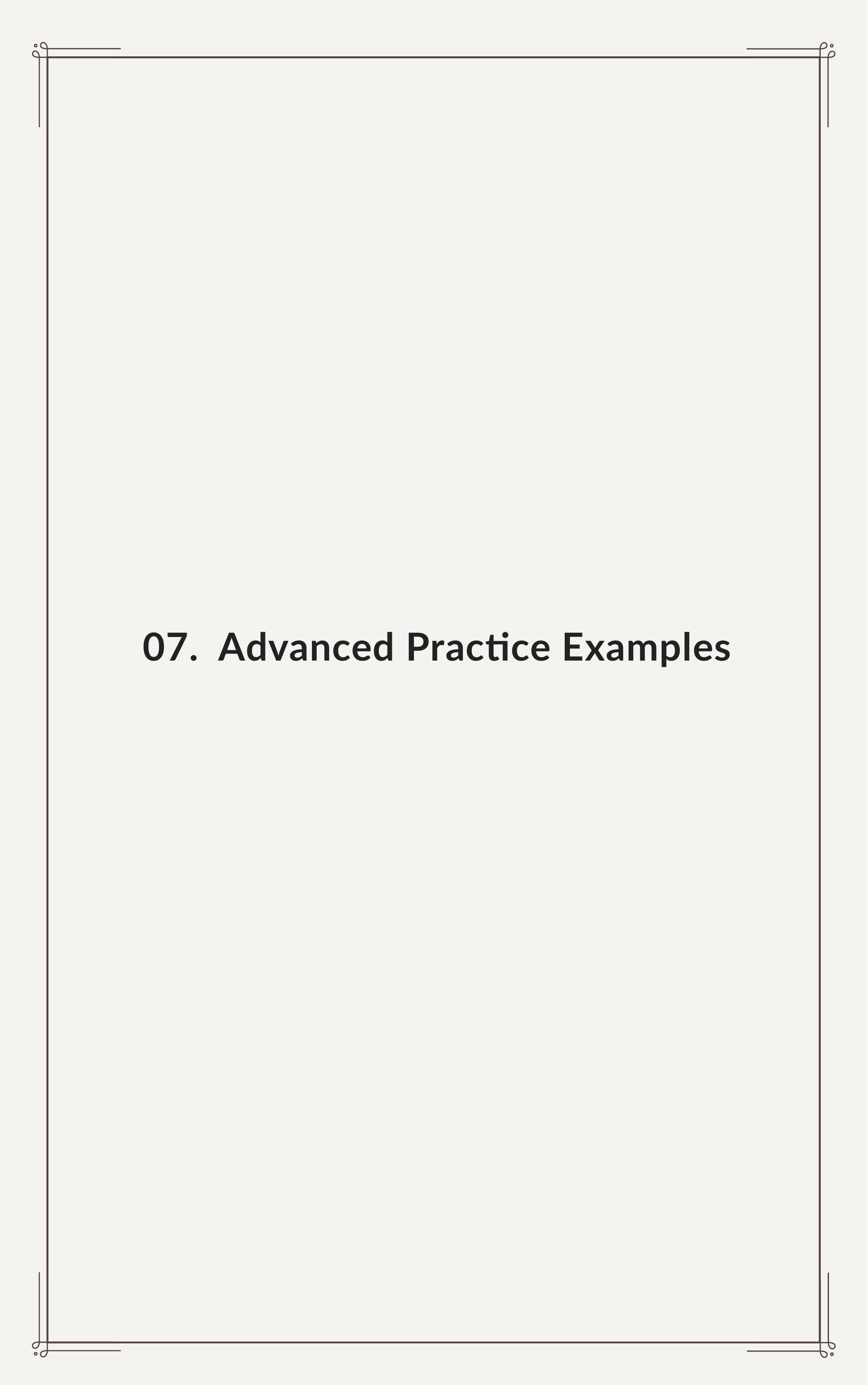 Advanced Practice